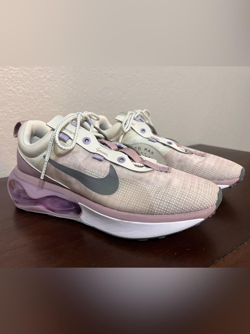 Nike Women’s Air Max Sneakers - Pale Pink and Gray with Lavender Accents